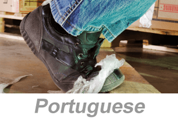 Preventing Slips, Trips and Falls (Portuguese)