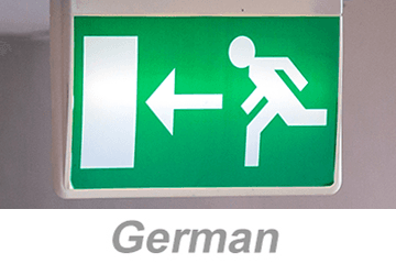 Egress and Emergency Action Plans (German)