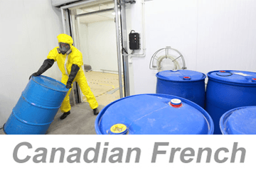 Hazardous Chemical Information - Safety Data Sheets (Canadian French)